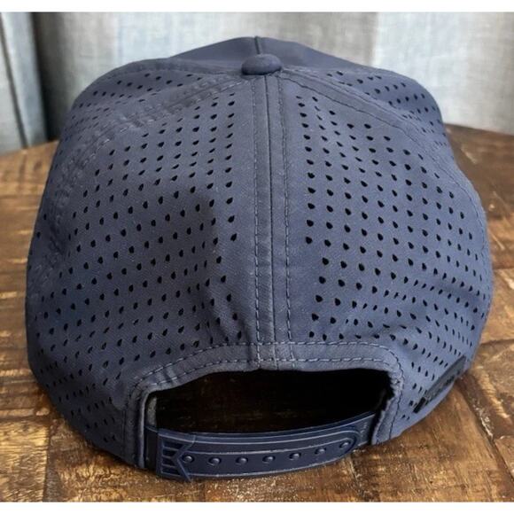 Melin Coronado Hydro Hat Anchored In Quality Navy Blue Open Sea Adjust Snapback - Picture 11 of 16